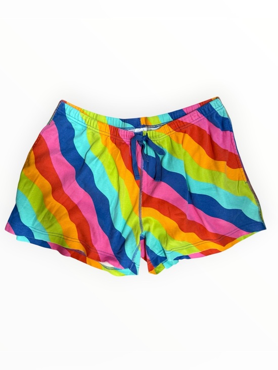 Hanna Andersson Pants - Hanna Andersson rainbow Wavy Stripe Lounge Shorts organic cotton size large